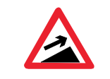 Steep hill upwards
